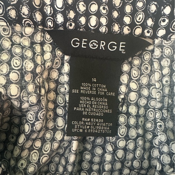 George Black and Pink A-Line Skirt - Picture 2 of 3